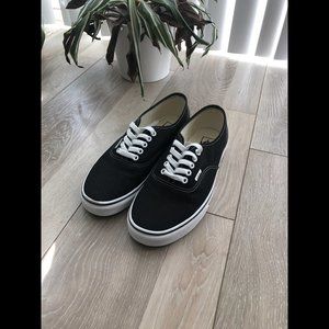 Vans Authentic Black Shoes (M8/W9.5)